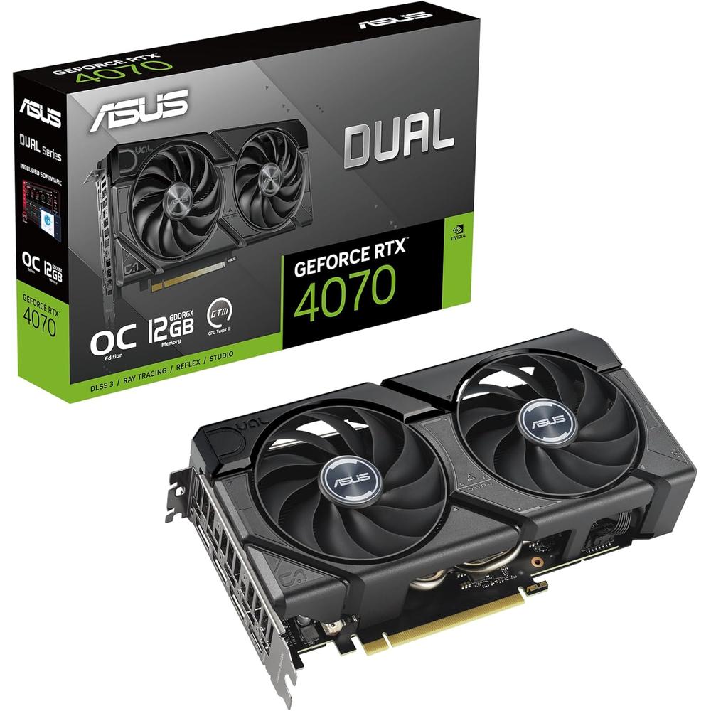 TARJETA GRÁFICA DUAL GEFORCE RTX 4070 EVO ASUS 12GB