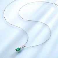 COLLAR ESMERALDA ELEGANTE - PLATA 925