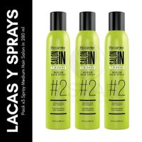 Pack x3 Spray Medium Hair Salon In 280 ml