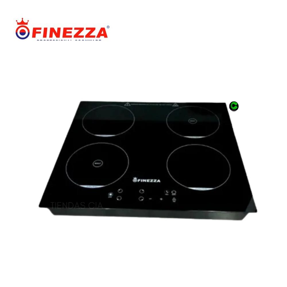 Cocina de Inducción FINEZZA de 4 hornillas - Negro
