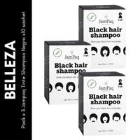 Pack x3 Jampaq Tinte Shampoo Negro x10 sachet