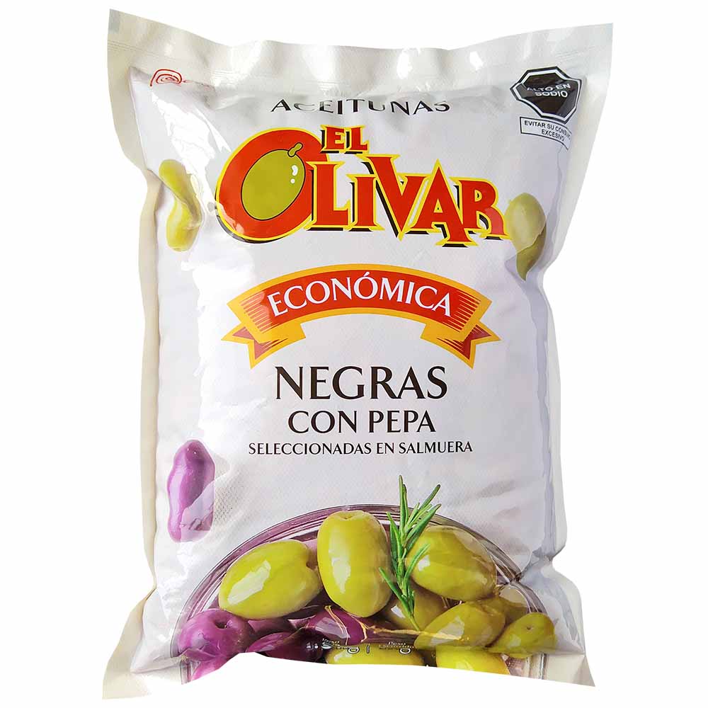 Aceituna Negra Entera EL OLIVAR x 1Kg