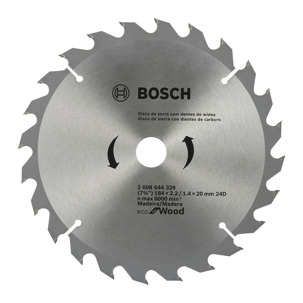 Disco Sierra Circular Bosch 185mm X 24D ECO
