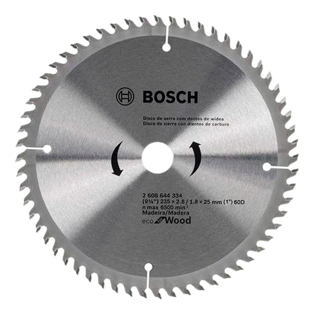 Disco Sierra Circular 235mm Bosch Eco for Wood 60 Dientes