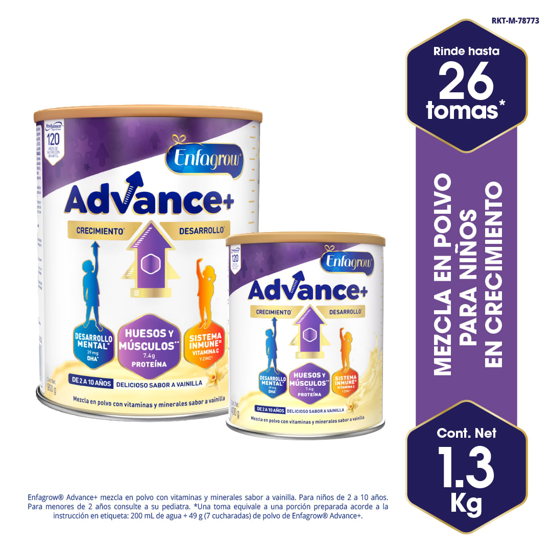 Pack Complemento Nutricional ENFAGROW Advance Lata 900g + Lata 400g
