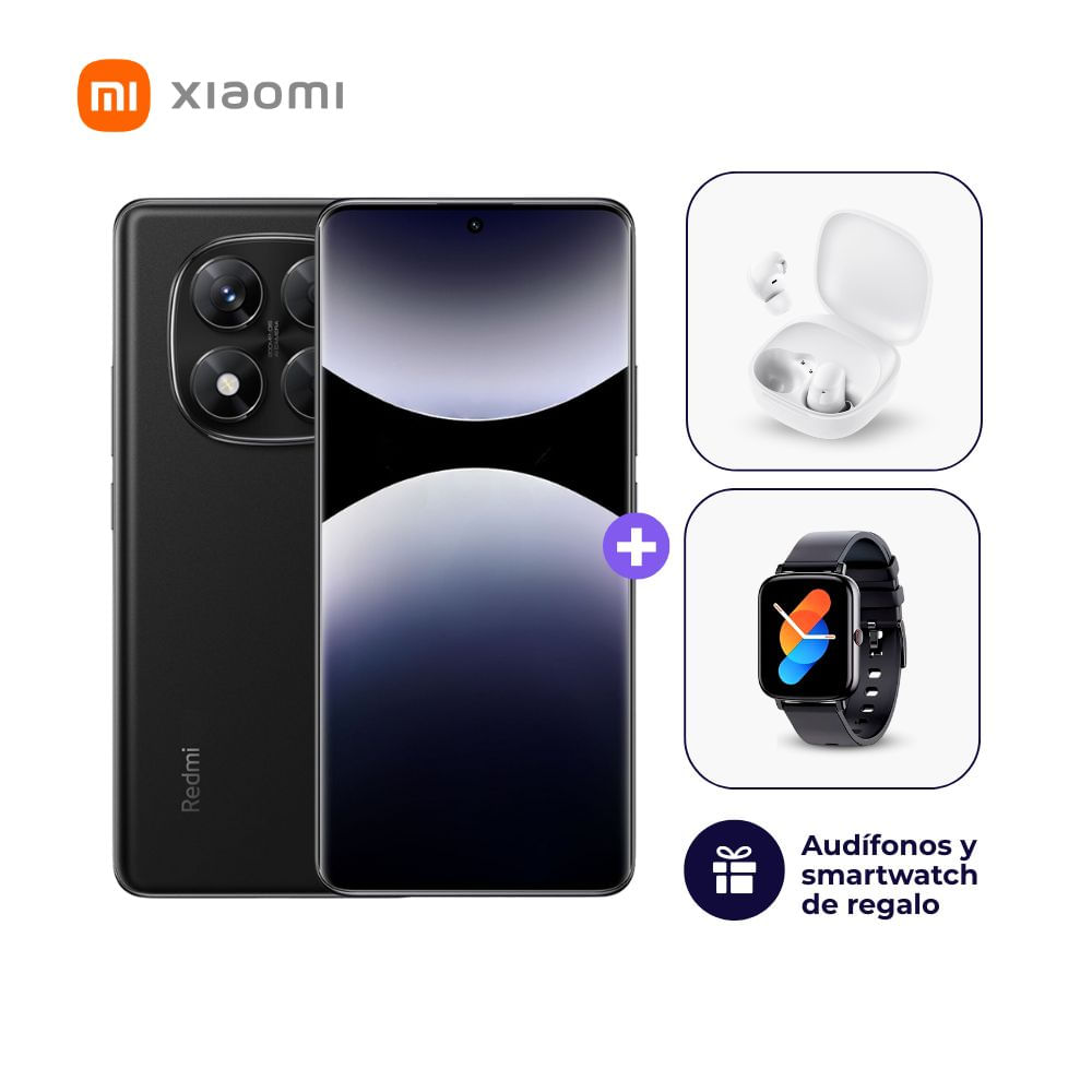 Xiaomi Redmi Note 14 Pro 4G 256GB 8GB Negro medianoche y Smartwatch - Audífonos