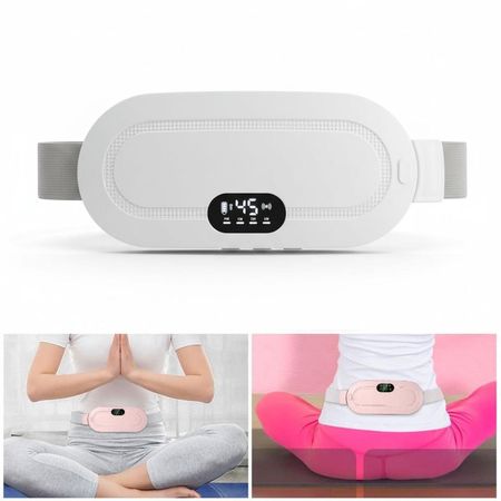 Masajeador Corporal Eléctrico Dolor Abdomen Relajación Multifuncional 3 en 1 Blanco