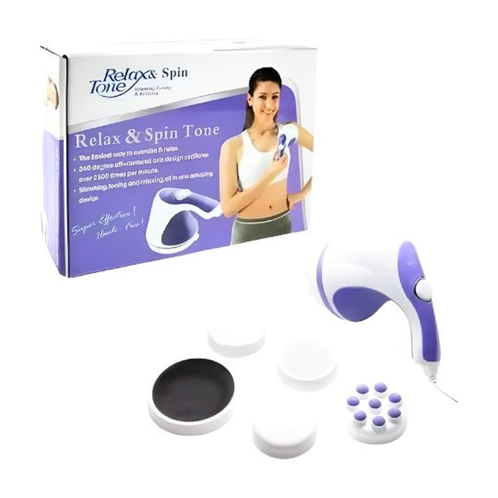 Masajeador Vibratorio y Modelador "Relax & Tone Pro" 4 en 1