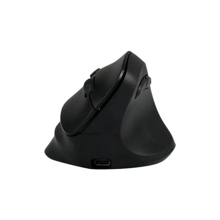 Mouse Teros Te-5169N Ergonómico Inalámbrico 24G Bluetooth Vertical NEGRO