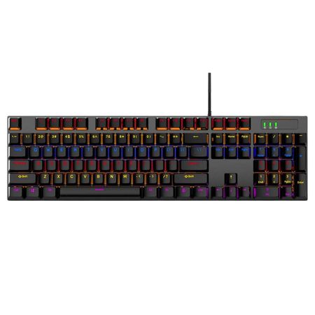 Teclado Mecánico Gamer RGB 104 Teclas con Anti-Ghosting 26 DN-K104