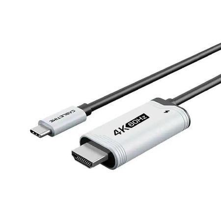 CableTime CC17L Cable USB C a HDMI 4K 60Hz con Carga Rápida 100W