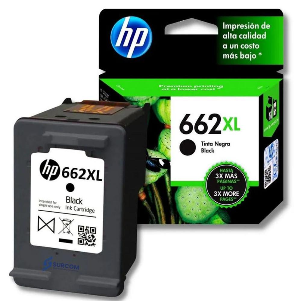 Kit de Tintas HP 662XL Original - Negro