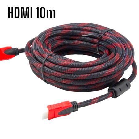 Cable HDMI-HDMI con Filtro 10m 10metros Full HD 3D V1.4 Enmallado