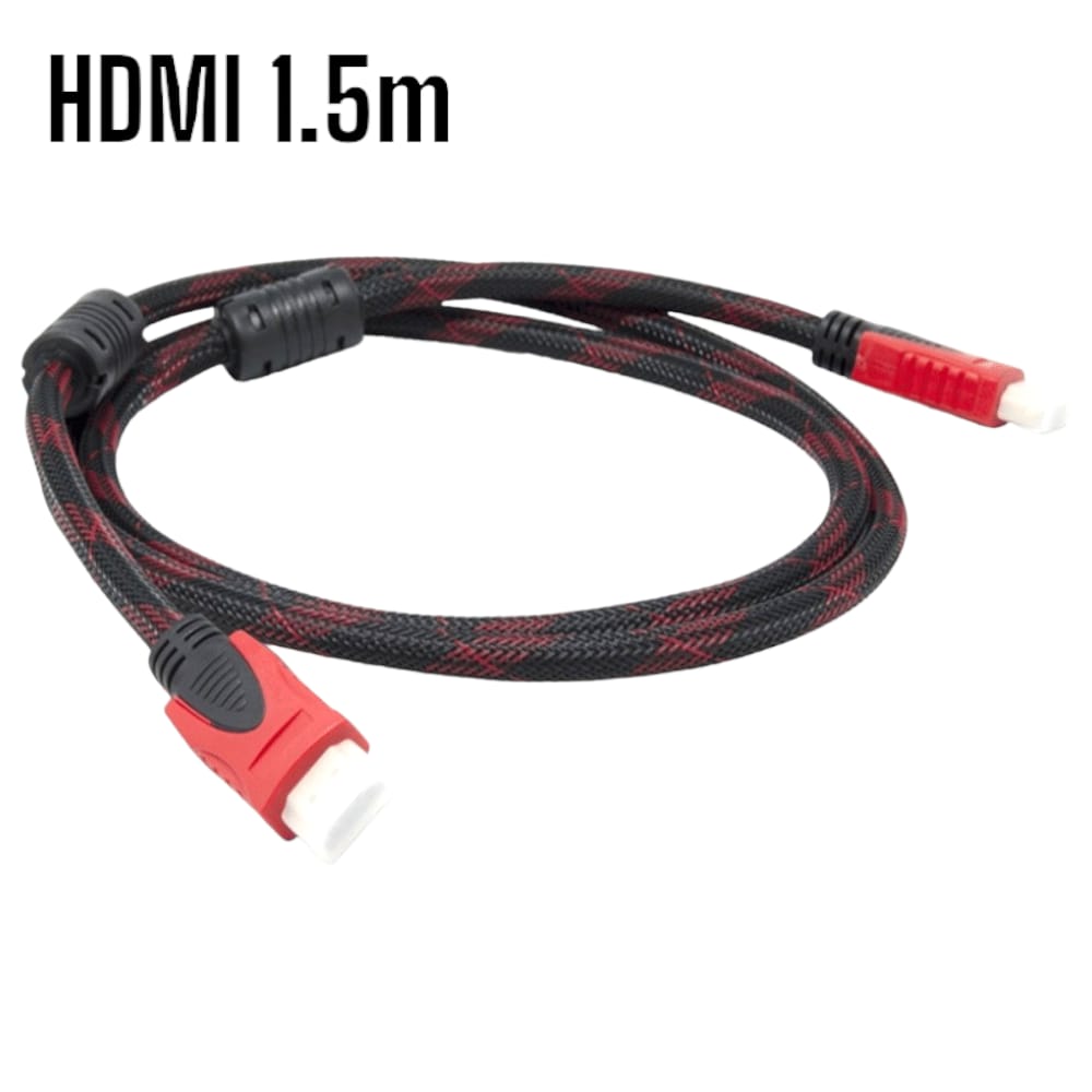 Cable HDMI-HDMI con Filtro 150cm Full HD 3D V14 Enmallado