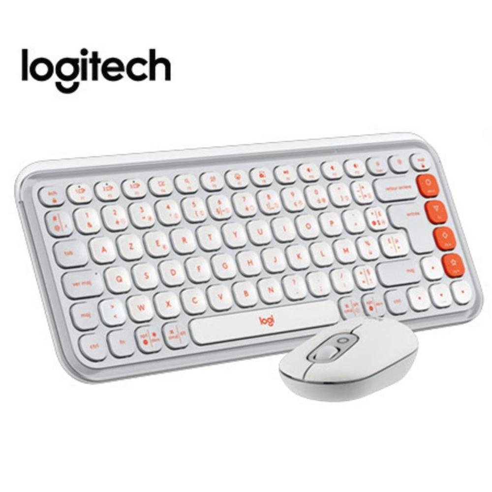 TECLADO LOGITECH + MOUSE POP ICON BLANNCO BLUETOOTH