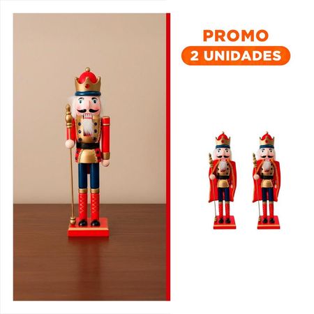 Pack2 Adorno Decorativo de Navidad en Color Rojo