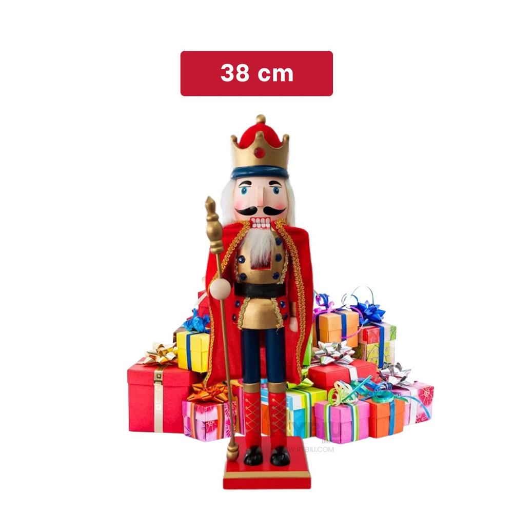 Pack4 Cascanuez de 38 Centimetros en Rojo Y+Papel de Regalo