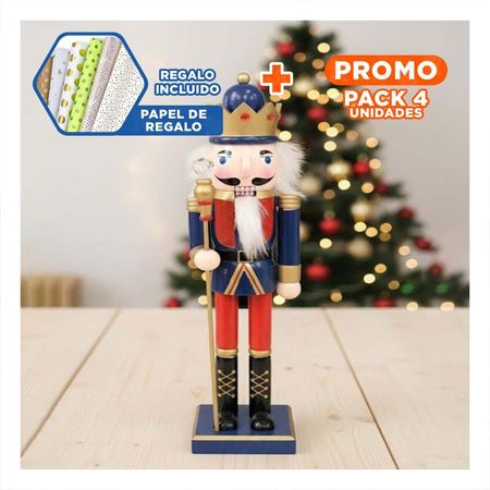 Pack4 Cascanuez Ideal en Multicolor Y+Papel de Regalo