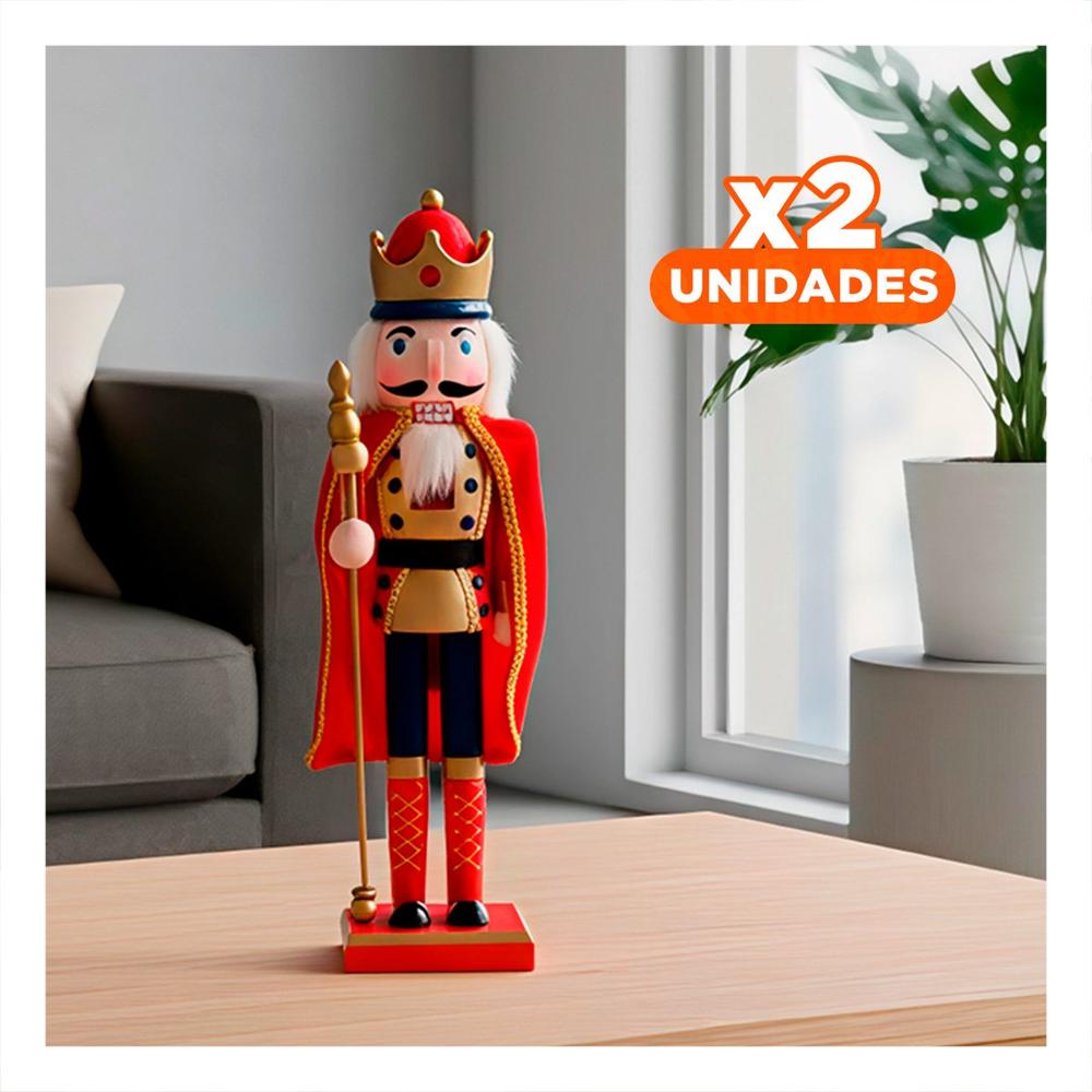 Pack2 Adorno Tradicional de Navidad Rojo Y+Regalo Stickers