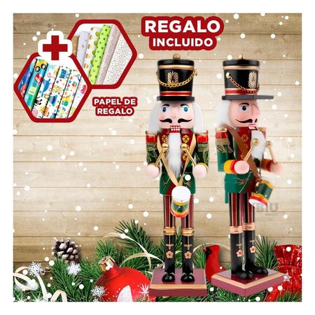 Cascanuez Clasico y Elegante en Tono Negro Y+Papel de Regalo