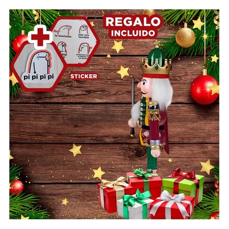 Cascanuez Colorido y Genial en Tono Guinda Y+Regalo Stickers