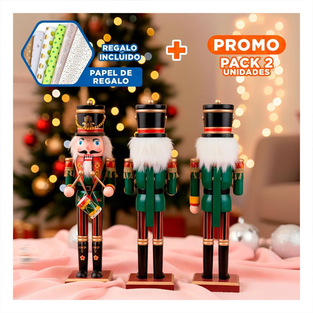 Pack4 Cascanuez Majestuoso en Tono Negro Y+Regalo Stickers