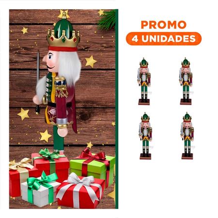 Pack4 Cascanuez Soldado para Decoracion fotografica en Guinda