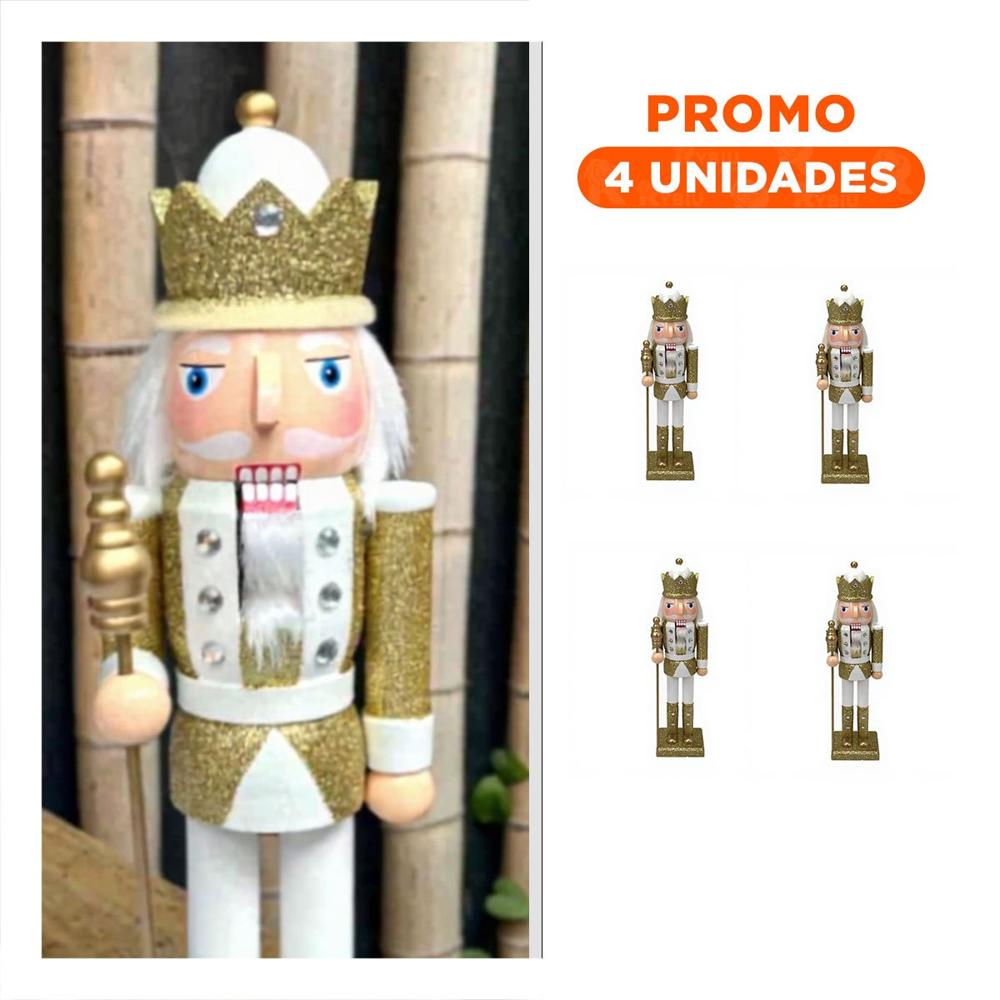 Pack4 Cascanuez Clasico y Elegante en Multicolor