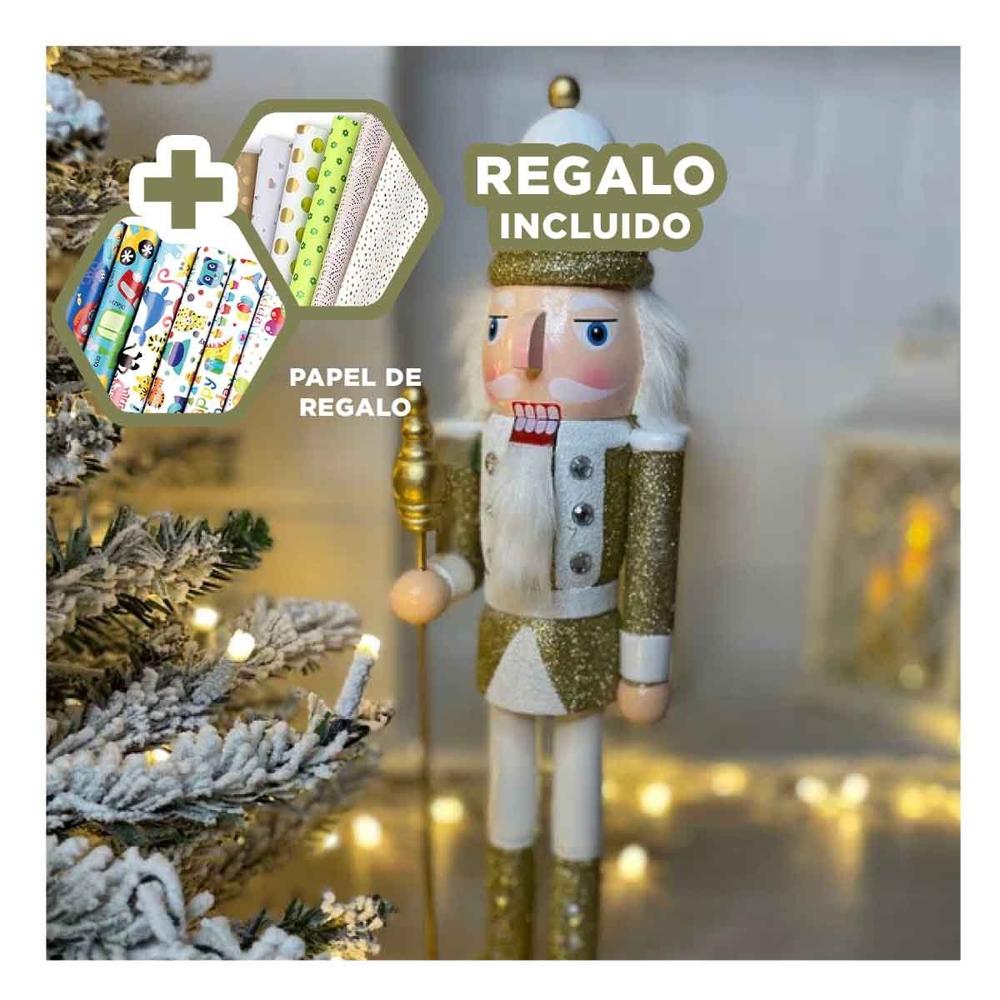 Cascanuez Clasico y Elegante en Multicolor Y+Papel de Regalo