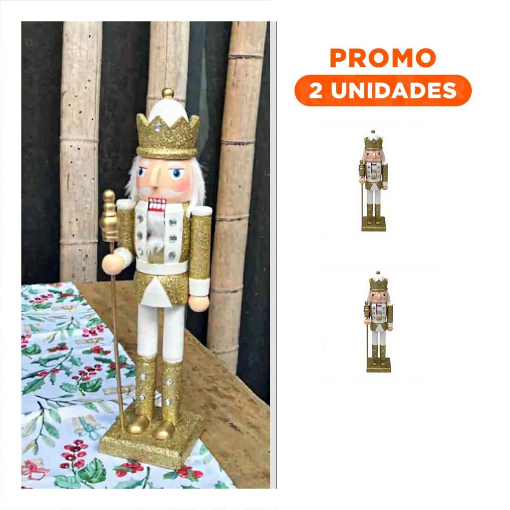 Pack2 Cascanuez Navideño Festivo y Tradicional en Multicolor