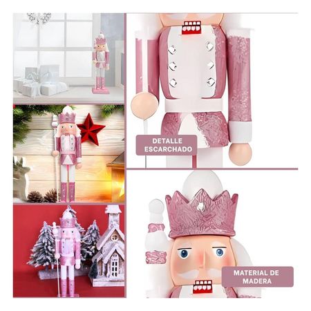 Cascanuez con Corona y Baston en RosaBlan