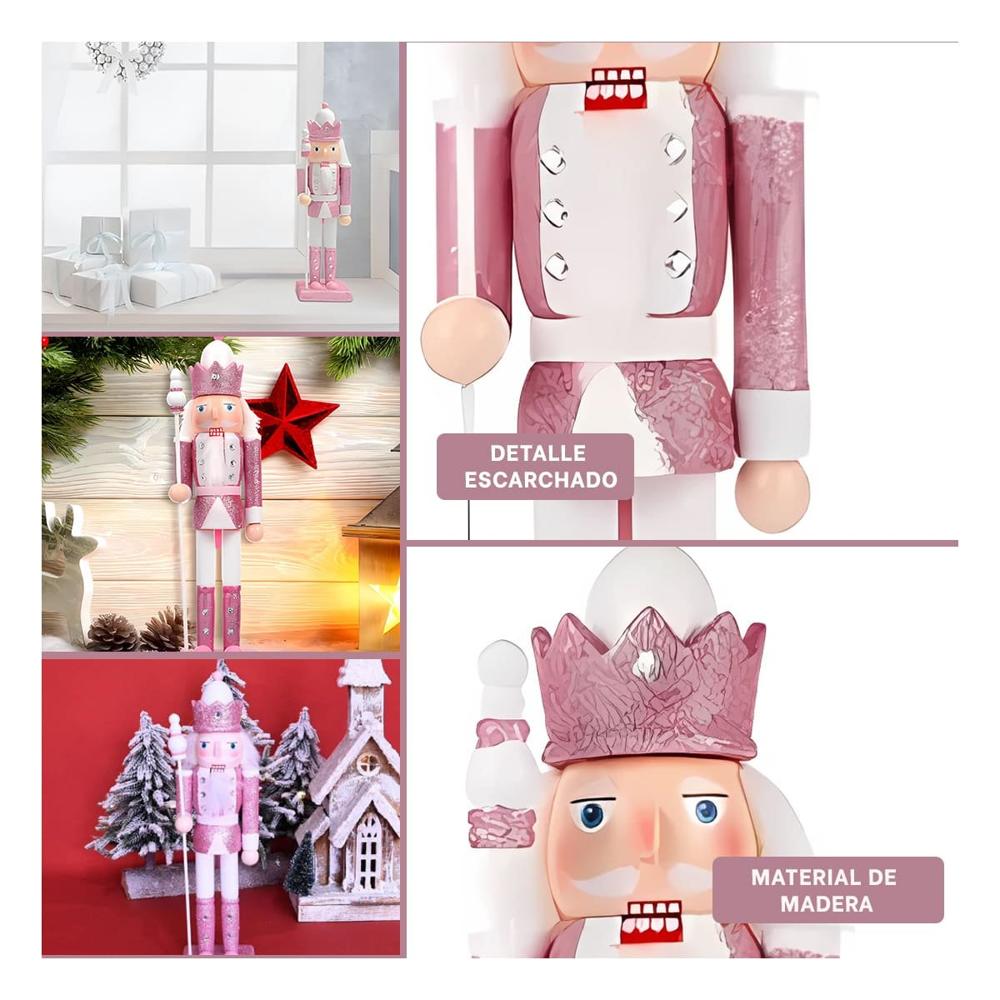 Cascanuez con Corona y Baston en RosaBlan