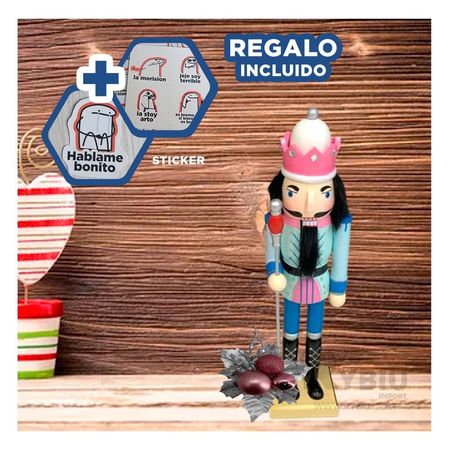 Cascanuez de Decoracion en RosaVerde Y+Regalo Stickers