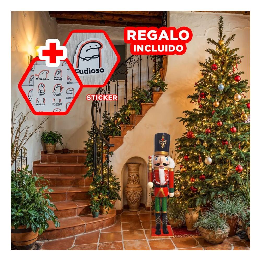 Cascanuez con Altura Ideal Rojo y Verde Y+Regalo Stickers