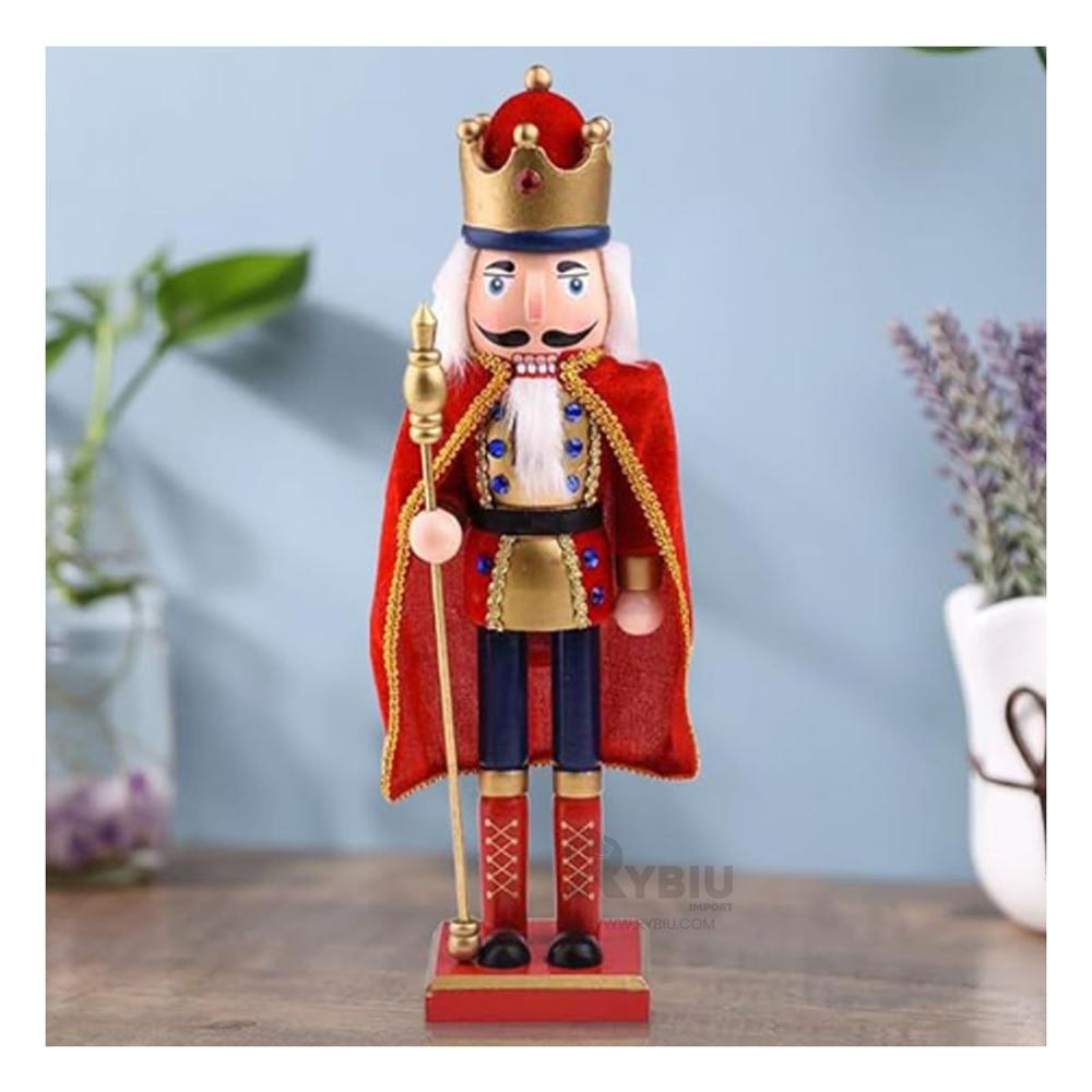 Cascanuez de 38 centimetros en Tono Rojo Y+Ligas de Regalo