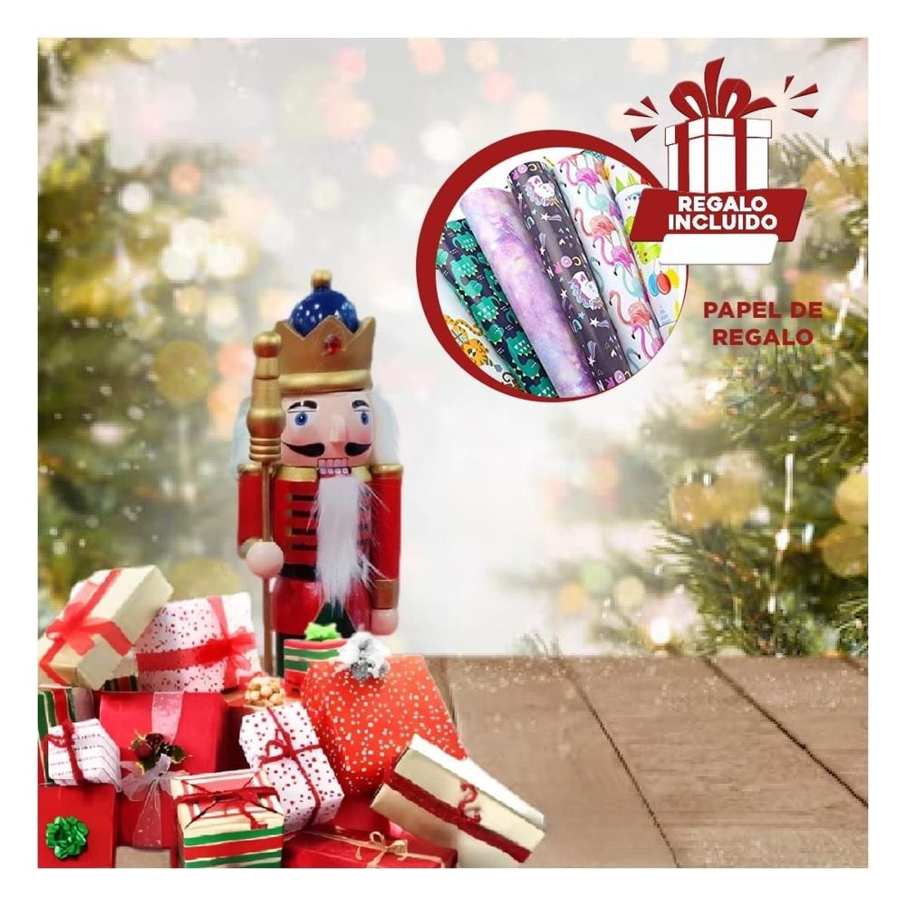 Cascanuez con Baston Innovador Multicolor Y+Papel de Regalo