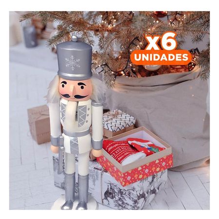 Pack6 Muneco con Caramelo en Plata Blanco Y+Regalo Stickers