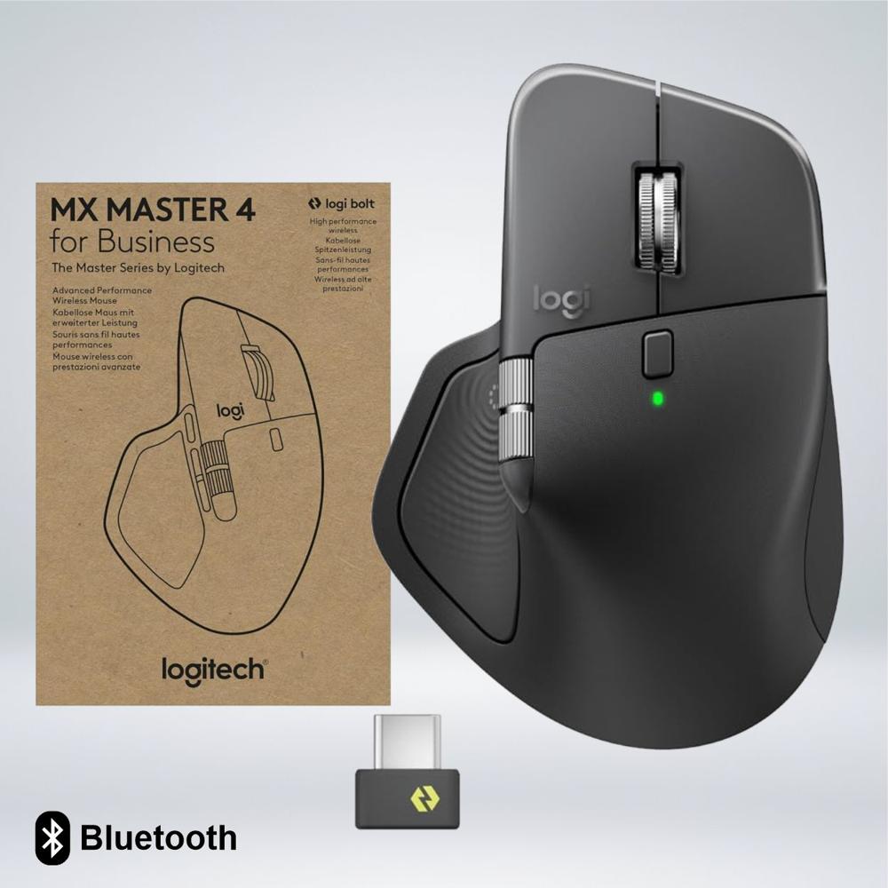 MOUSE LOGITECH MX MASTER 4 WIRELESS USB-C BLUETOOTH 8KDPI 8BOTONES