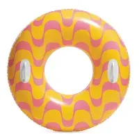 Flotador Inflable Redondo Intex con Sujetadores 91 Cm Wavy Dreams Tube Naranjo