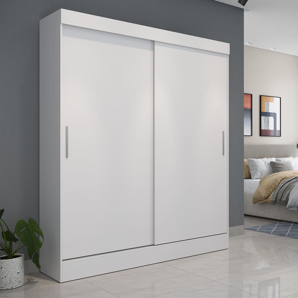 Ropero 2 Puertas Corredizas Porto Blanco