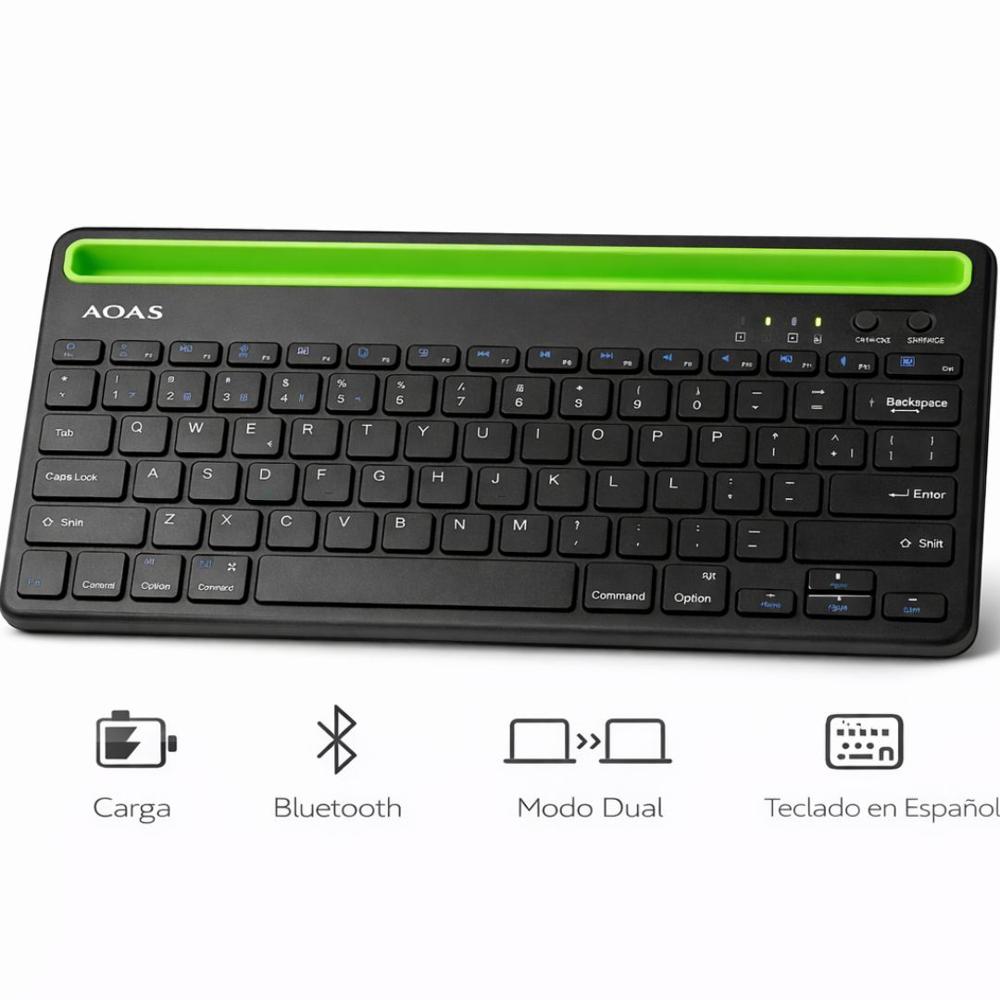 TECLADO INALÁMBRICO AOS DUAL BLUETOOTH