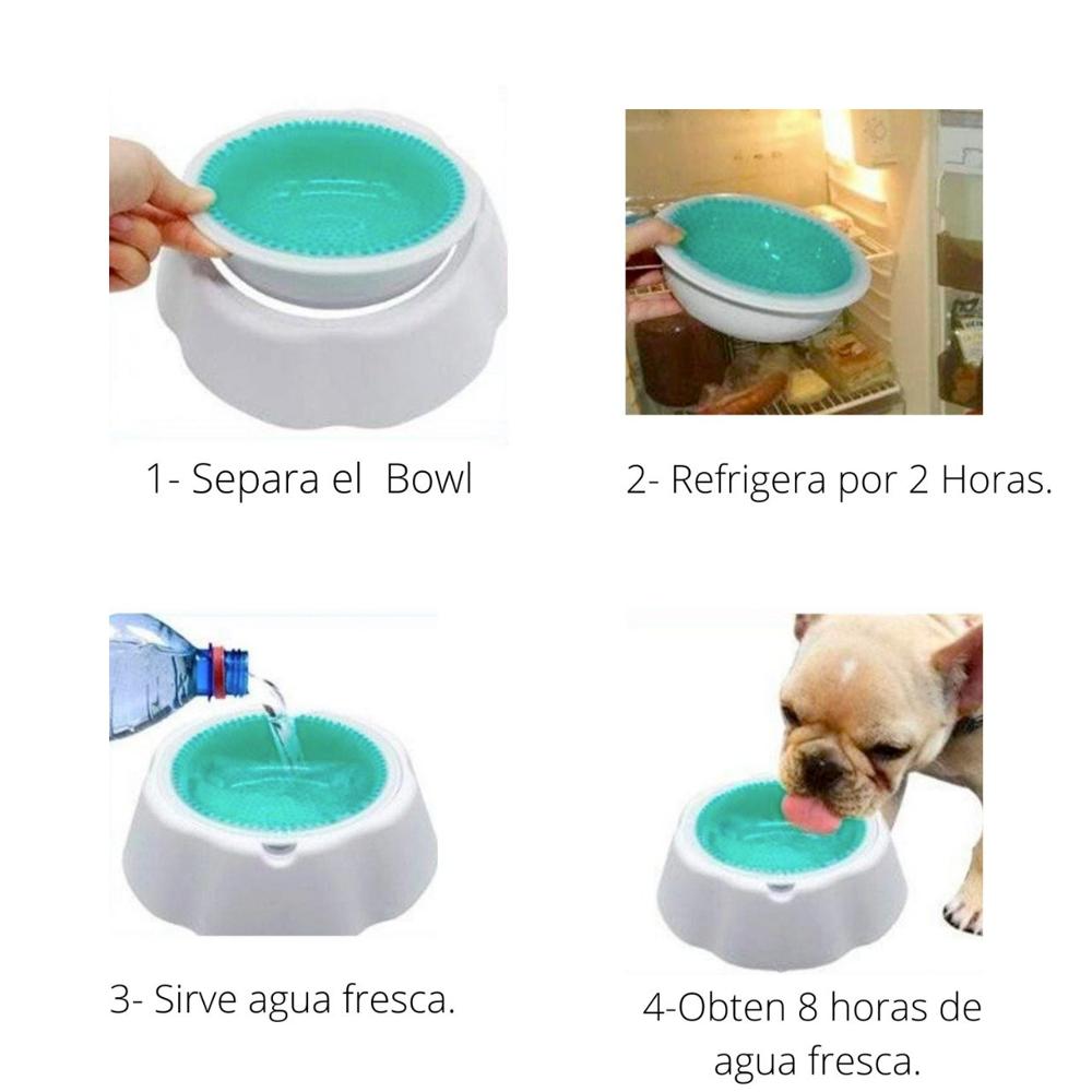 Plato Frío Frosty Bowl Refrigerante para Mascotas