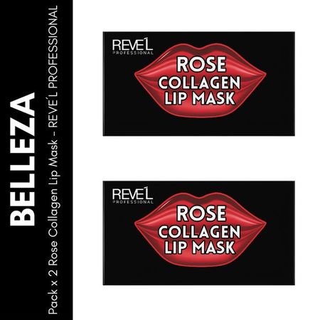 Pack x2 Rose Collagen Lip Mask - REVE´L PROFESSIONAL