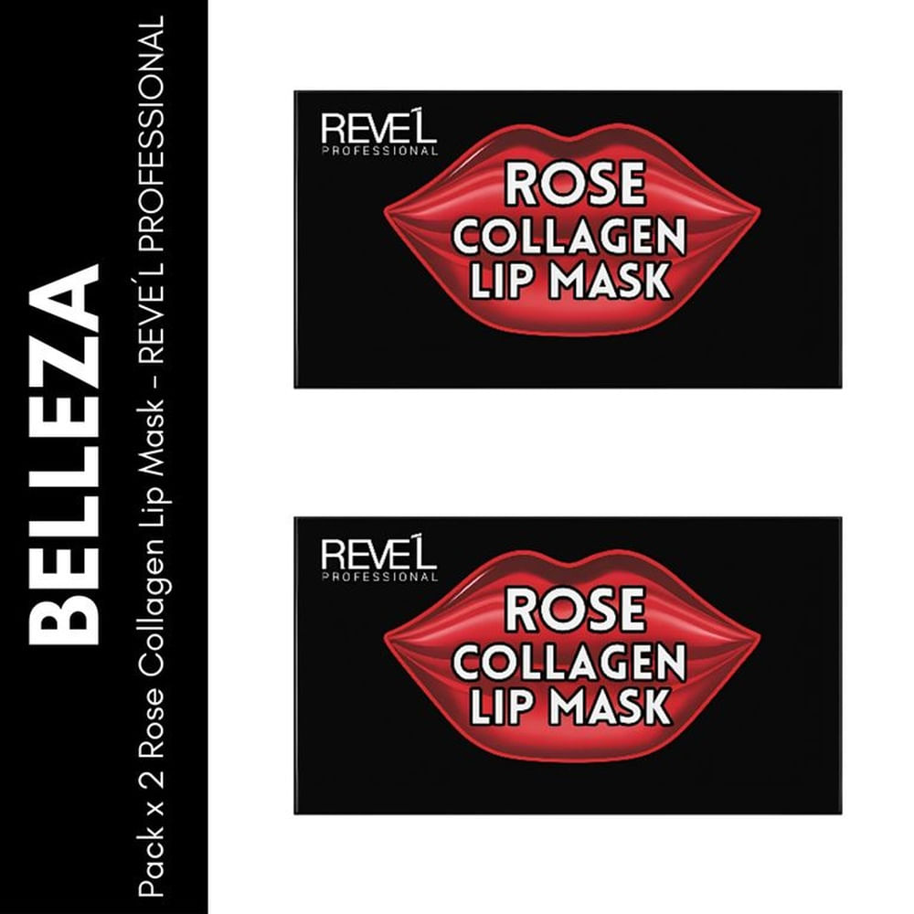 Pack x2 Rose Collagen Lip Mask - REVE´L PROFESSIONAL