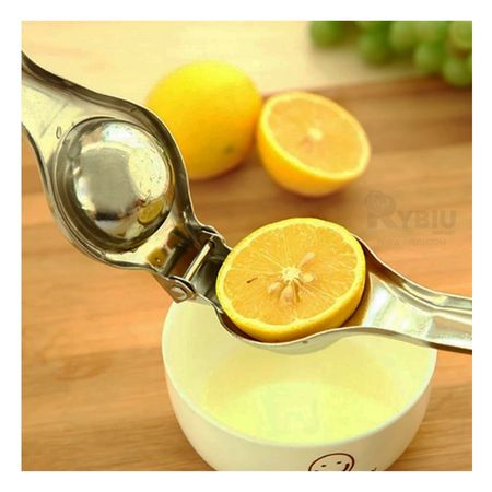 Exprimidor de Limón de Acero Inoxidable Plateado