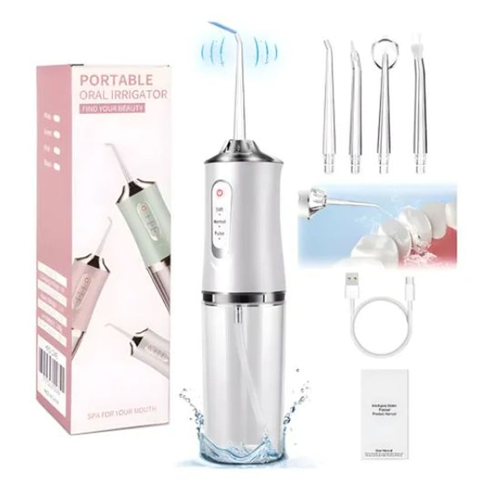 Irrigador Dental Eléctrico Inalámbrico de Presión Regulable