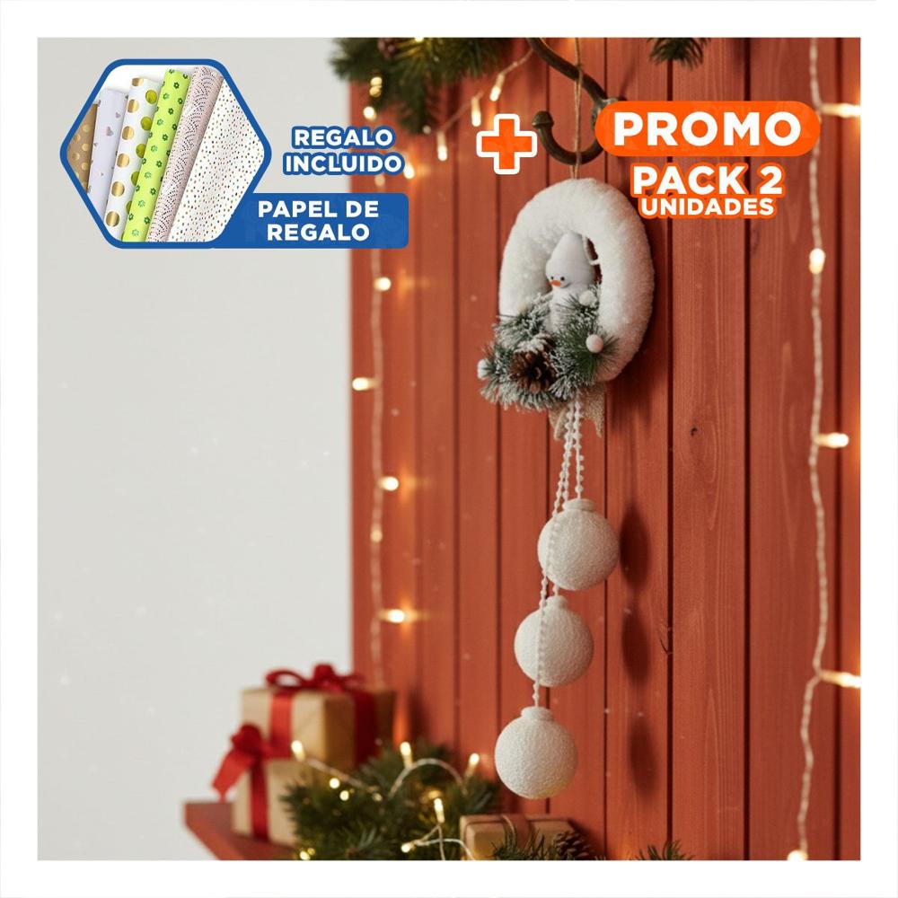 Pack2 Adorno Entretenido de Mirar en Blanc Y+Papel de Regalo