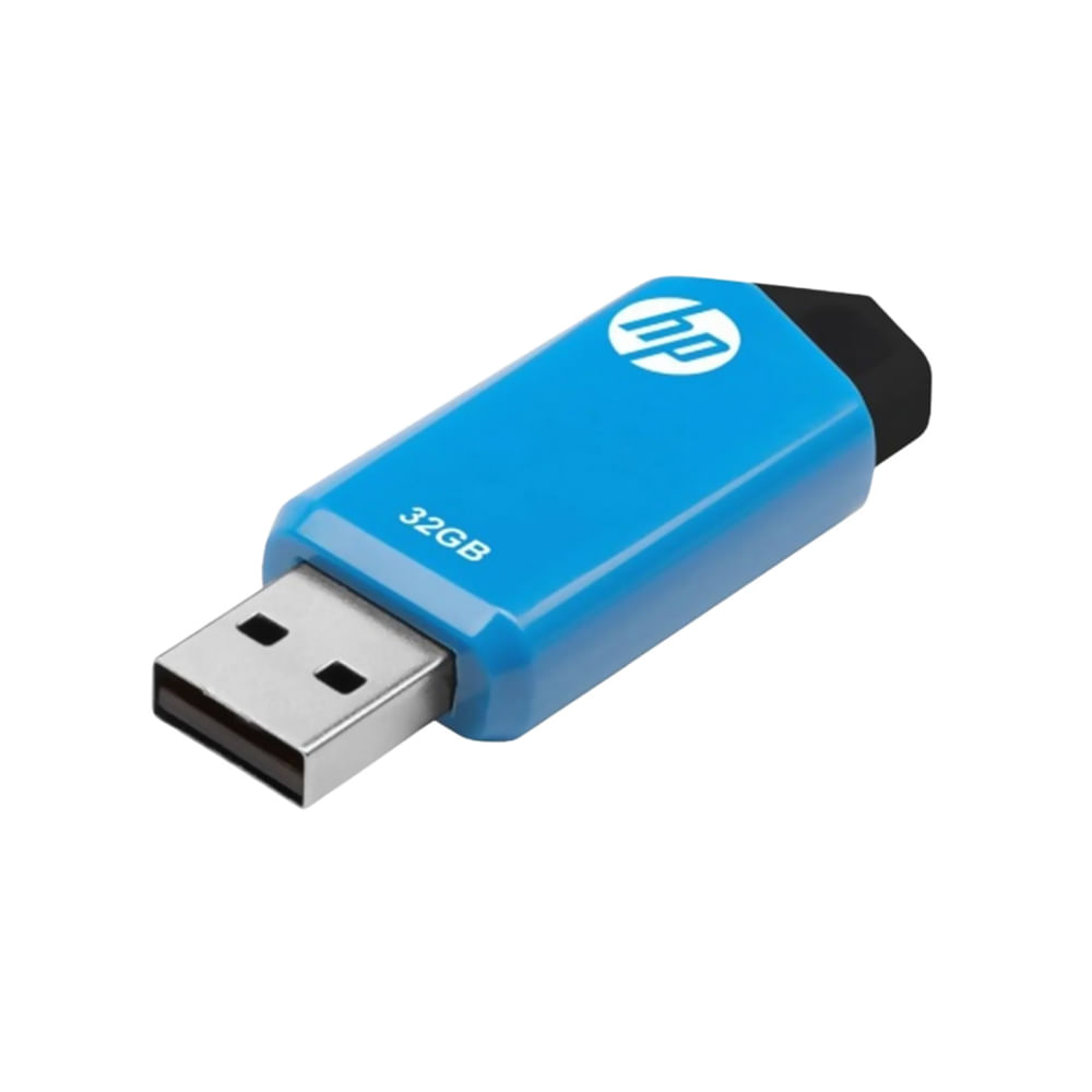 Memoria USB 32GB HP V150W Negro Azul Alta Velocidad Compatible PC y Mac