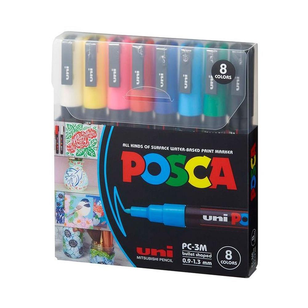 POSCA Pack PC-3M 8C Básico Nueva Presentación X8 | plazaVea - plazaVea