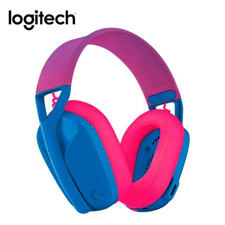 Audifono Logitech G435 Lightspeed Bluetooth Blue Con Microfono Azul Y Frambuesa